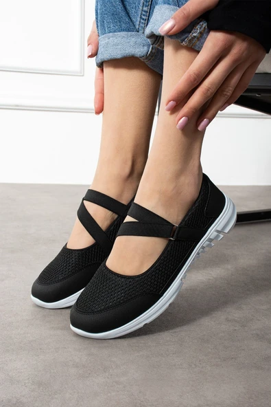 Albishoes Günlük Kadın Babet Kolay Giyilebilir Hava Alabilen Hafif Rahat Esnek Kadın Spor Ayakkabı