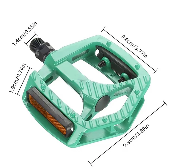 XBYC 1809 Bilyalı Bisiklet Pedalı MTB Alüminyum Alaşımlı Reflektörlü Pedal Cam Göbeği Renk - 5