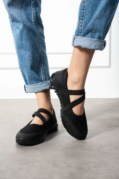 Albishoes Günlük Kadın Babet Kolay Giyilebilir Hava Alabilen Hafif Rahat Esnek Kadın Spor Ayakkabı - 3