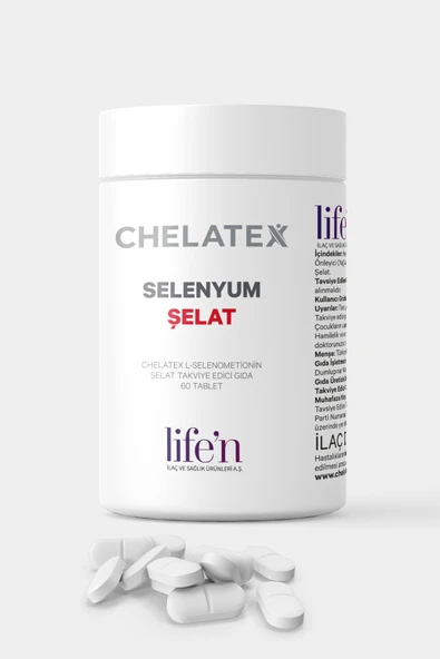 Chelatex Selenyum İçeren Şelat 60 Bitkisel Tablet