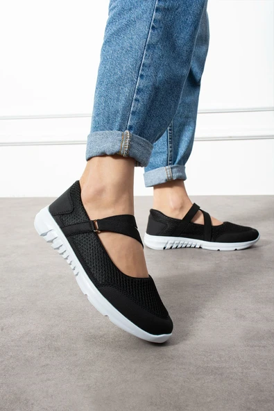 Albishoes Günlük Kadın Babet Kolay Giyilebilir Hava Alabilen Hafif Rahat Esnek Kadın Spor Ayakkabı - 3