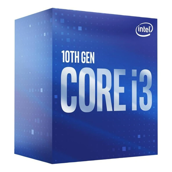 Intel Core i3-10100 4C 3.6GHz 6MB 1200P Kutulu Fanlı İşlemci