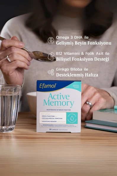 Efamol Active Memory 30 Bitkisel Kapsül - 4