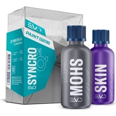 GYEON Q² Syncro EVO Light Box Çift Katman Seramik Kaplama - 50 ml + 50 ml - 9H Oto Boya Koruma