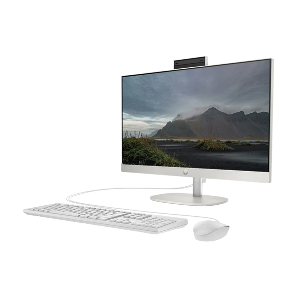 Hp Proone 240 G10 Intel I7-1355U 32GB 4tb SSD Iris Xe Graphics Windows 11 Pro 23.8" Full Hd Beyaz All In One Bilgisayar AA1JY8ESW15+ZETTAUSBBELLEK - 3