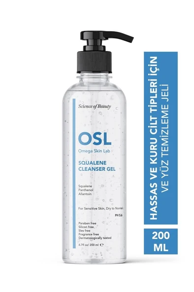 Osl Omega Skin Lab Squalene Cleanser Gel 200 ml - 2