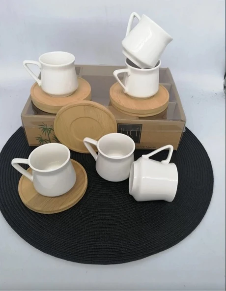 ŞNR 101247 KAHVE FİNCANI PORSELEN 6'LI 1X6