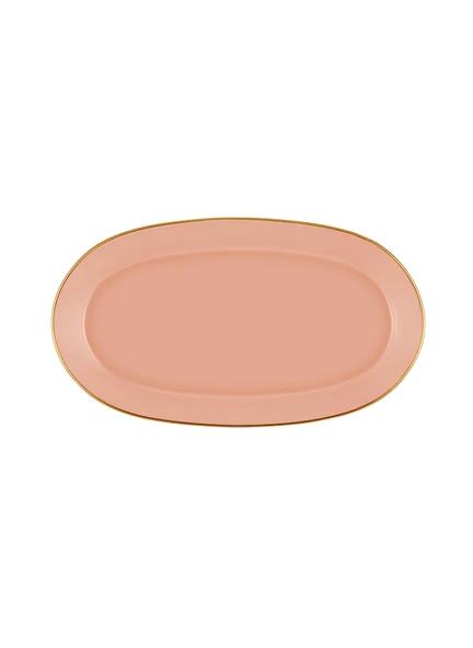 The Mia Basic Oval Servis Somon Pembe 2li Set 29cm - Resim 3