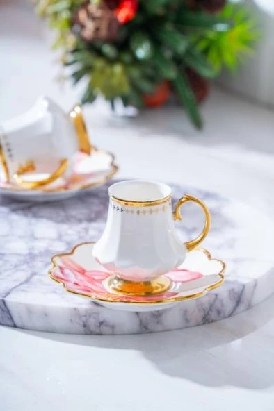 Acar Sofiya Duo 2 Kişilik Kahve Fincan Takımı HXF-06850