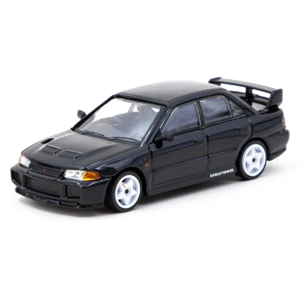 Nessiworld Tarmac Works 1/64 Mitsubishi Lancer GSR Evolution III Black - 2
