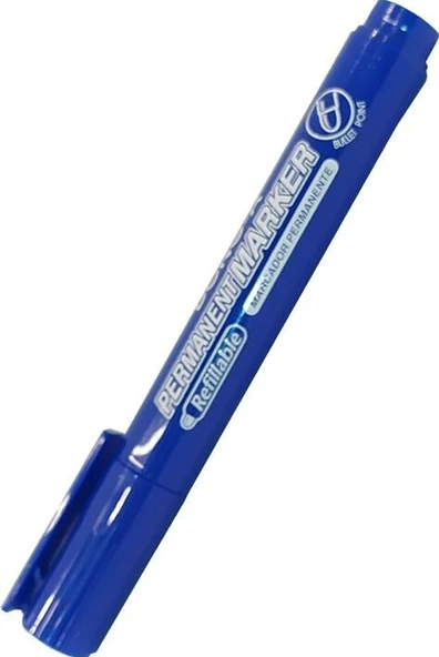 Dong-A Yuvarlak Uçlu Permanent Markör Kalem - Mavi - 2