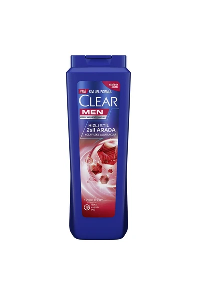 CLEAR MEN ŞAMPUAN 485ML-HIZLI STİL 2Sİ1 ARADA