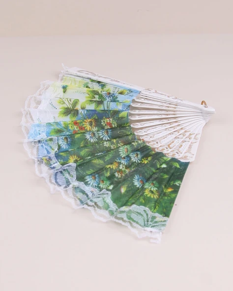 Desenli Plastik Yelpaze ürün görseli