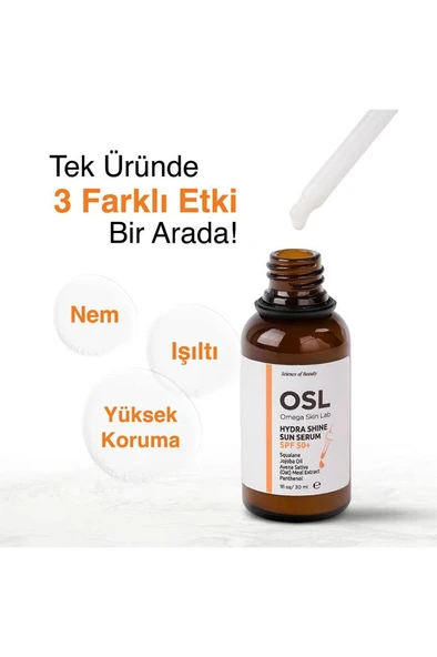 Osl Omega Skin Lab Hydra Shine Sun Serum SPF 50+ 30 ml - 6
