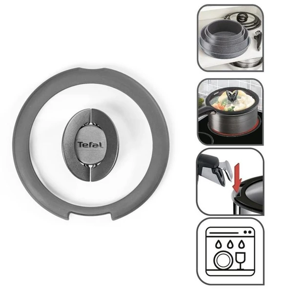 TEFAL ingenio Cam Kapak - 20cm