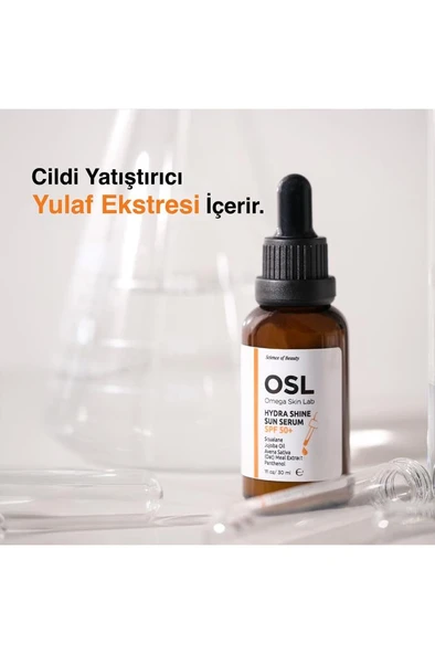 Osl Omega Skin Lab Hydra Shine Sun Serum SPF 50+ 30 ml - 8