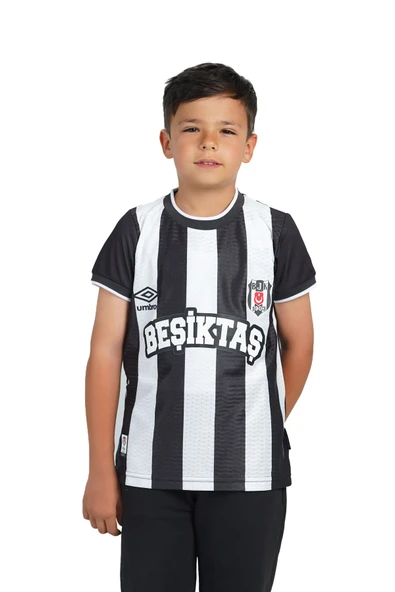 Beşiktaş Umbro Lisanslı Çubuklu Çocuk Forma