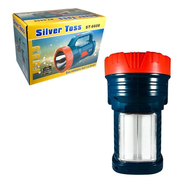 Sılver Toss St-6608 15 Watt + 26 Smd Led'li Işıldaklı Projektör - 2