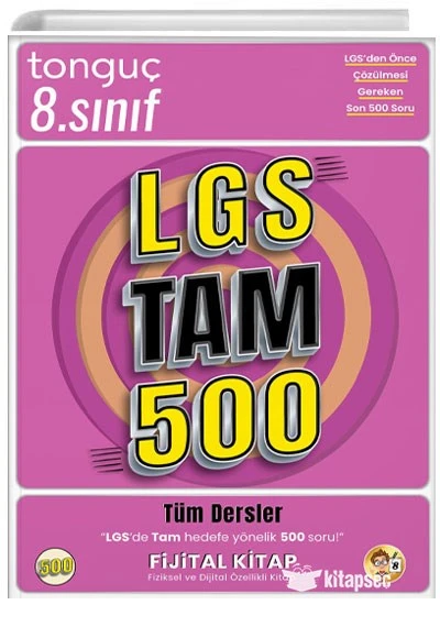 8.Sınıf LGS Tam 500 Soru Bankası Tonguç Yayınları