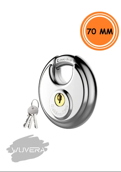 Wuvera Oval 70 mm Kilit – Güvenliği Ciddiye Alanlar İçin
