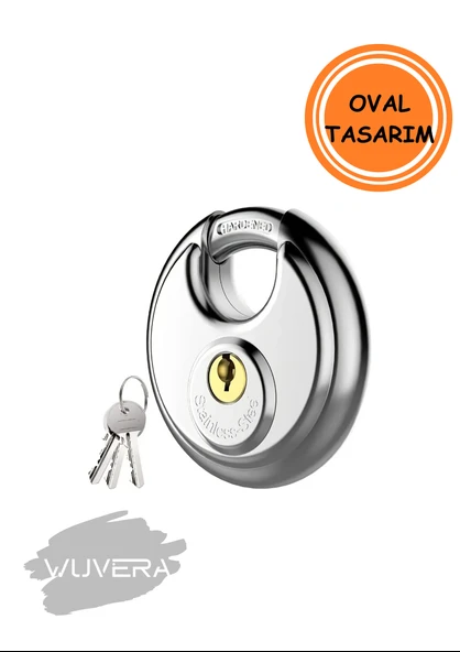 Wuvera Oval 70 mm Kilit – Güvenliği Ciddiye Alanlar İçin - 2