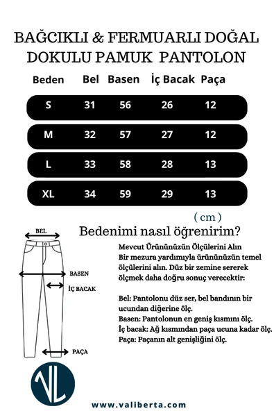 Bağcıklı & Fermuarlı Doğal Dokulu Pamuk Erkek Pantolon - Kahve - 8