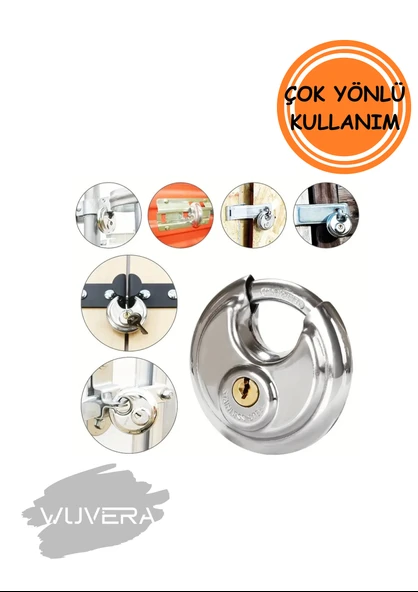 Wuvera Oval 70 mm Kilit – Güvenliği Ciddiye Alanlar İçin - 6