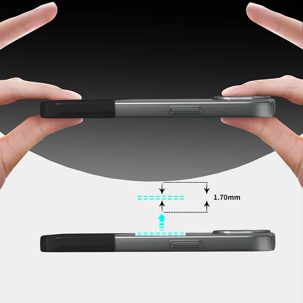 Apple iPhone 15 Kılıf M-Safe Şarj Özellikli Mıknatıslı Zore Duble Kapak - 2