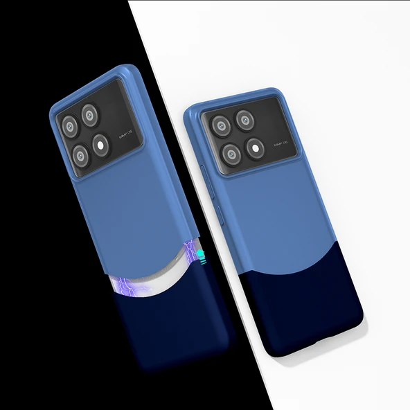 Poco X6 Pro Kılıf Mıknatıslı Zore Duble Kapak - 6