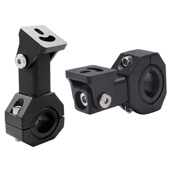 Motosiklet Gidon Sis Farı Montaj Ayağı 2 ADET Ayarlanabilir Braket Alüminyum 18-32mm - 8