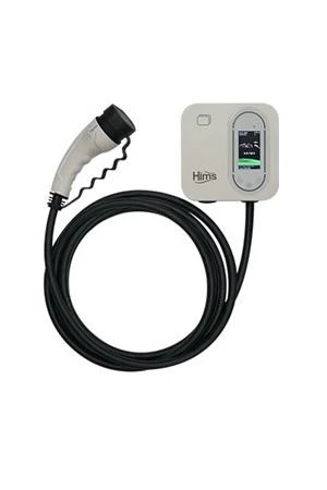 Hims HCDKB-22 22kW Tip 2 Soketli 5m Kablolu Beyaz Smart Elektrikli Araç Şarj İstasyonu