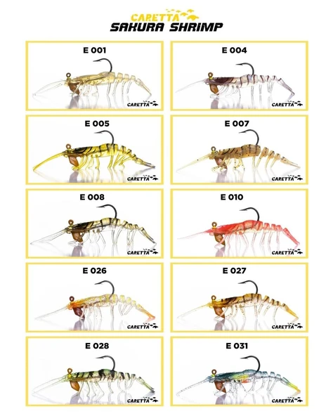 Caretta Sakura Shrimp 6.5gr 76mm Silikon Karides Yem