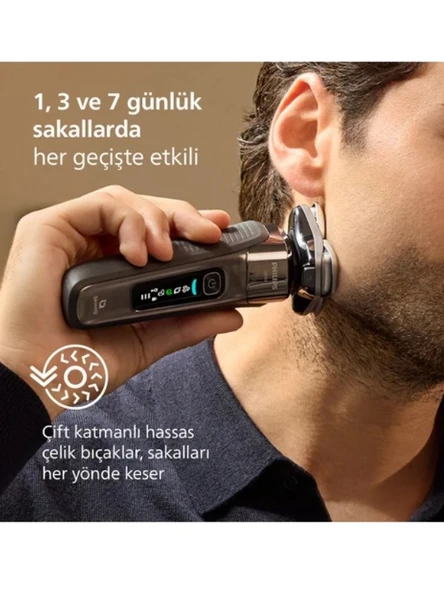 SkinIQ X9002/30 Islak Kuru Tıraş Makinesi, BG5021/16 Vücut Tıraş Makinesi 2'li Avantaj Set - 4