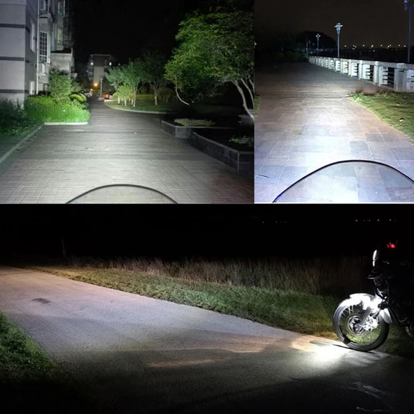 Enduro GS Serileri Uyumlu Motosiklet LED Sis Farı Yüksek Performans Metal Gövde 12V-24V 40W 2 Adet - 4