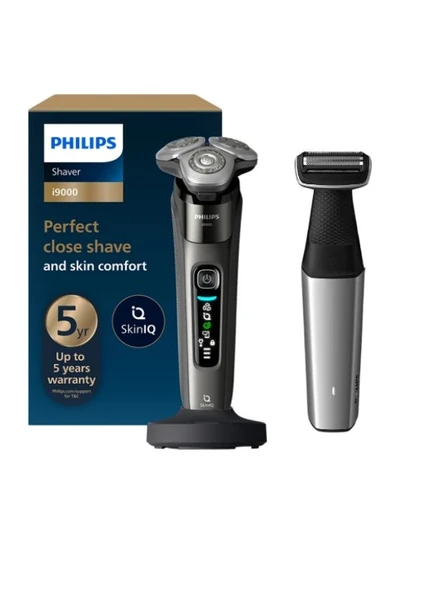 SkinIQ X9002/30 Islak Kuru Tıraş Makinesi, BG5021/16 Vücut Tıraş Makinesi 2'li Avantaj Set