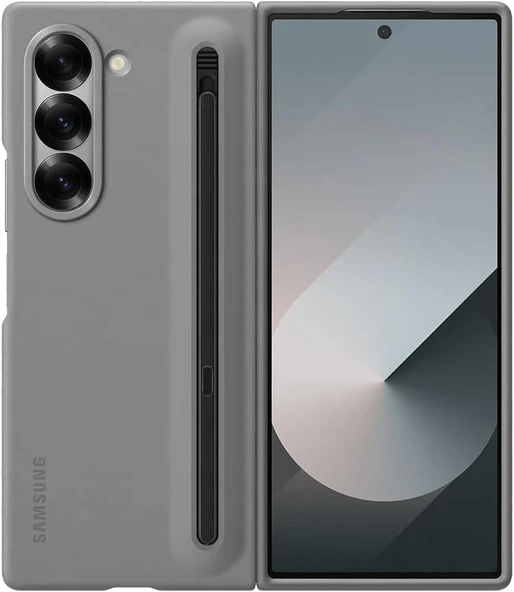 Samsung Galaxy Z Fold6 Spen'li Kalemli Kılıf, Gri ürün görseli 1