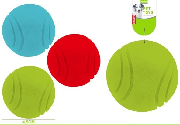 Nunbell Süper Zıplayan Kauçuk Top Köpek Oyuncağı 6 cm (1 Adet) - 2