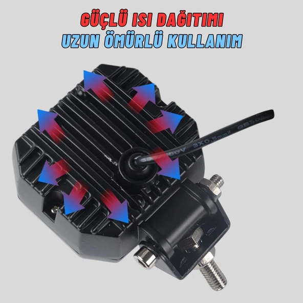 Motosiklet Atv Sis Farı Angelli 2 ADET SET ANGEL RENK SEÇENEKLİ - 7
