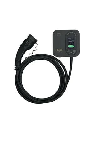 Hims HCDKS-22 22kW Tip 2 Soketli 5m Kablolu Siyah Smart Elektrikli Araç Şarj İstasyonu