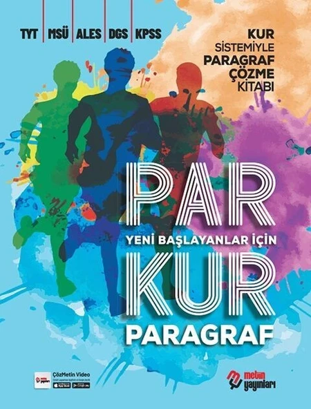 TYT KPSS ALES MSÜ Parkur Paragraf Soru Kitabı Metin Yayınları