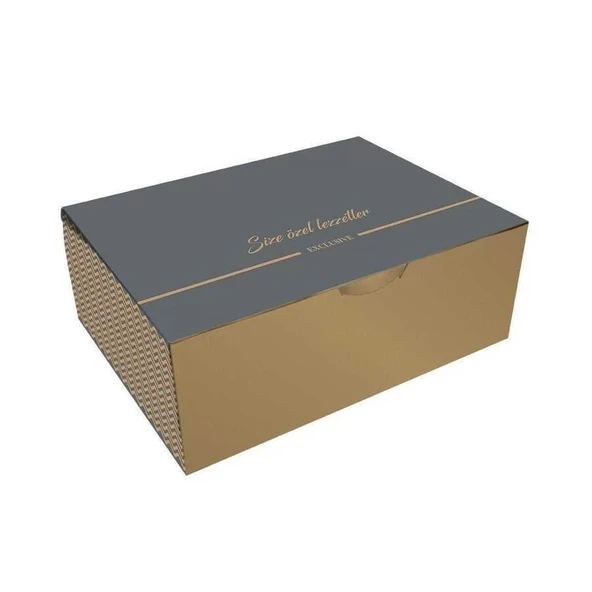 Şekilli Pasta Kutusu 30x40x15 cm - 25 Adet ürün görseli 1