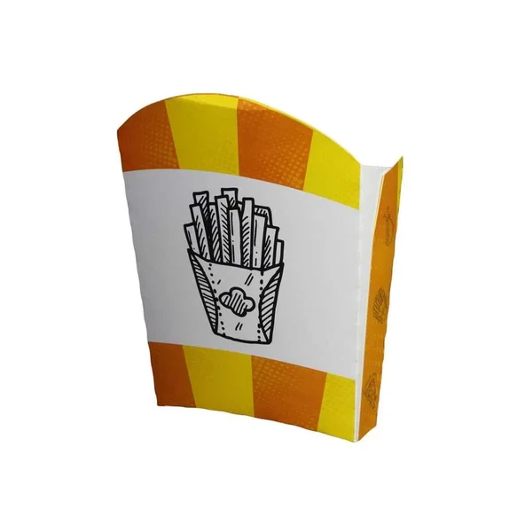 Kızarmış Patates Kutusu (Lüks) Büyük - 70 Adet - Resim 2