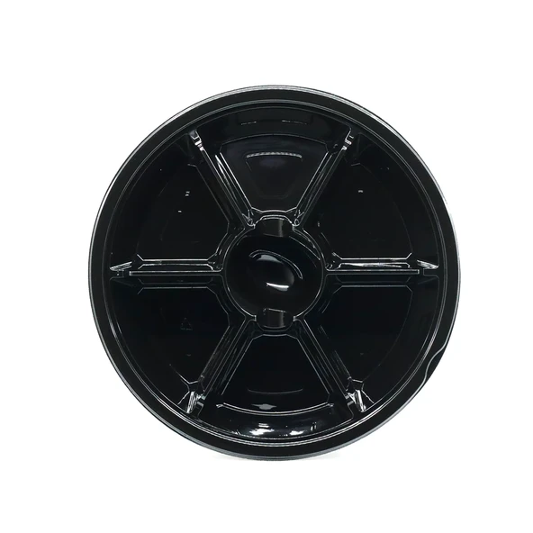 Yuvarlak 7 Bölmeli Siyah Kap - 50 Adet - Resim 2