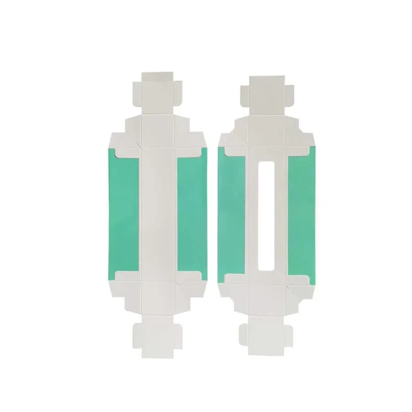 Montajsız Kapaklı Makaron Kutusu Turkuaz Yeşili 5x20x5 cm - 50 Adet - Resim 2