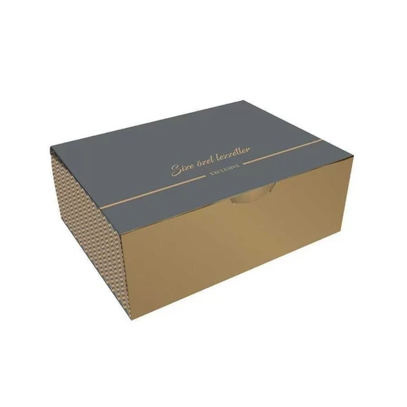 Şekilli Pasta Kutusu 25x35x17 cm - 25 Adet ürün görseli 1