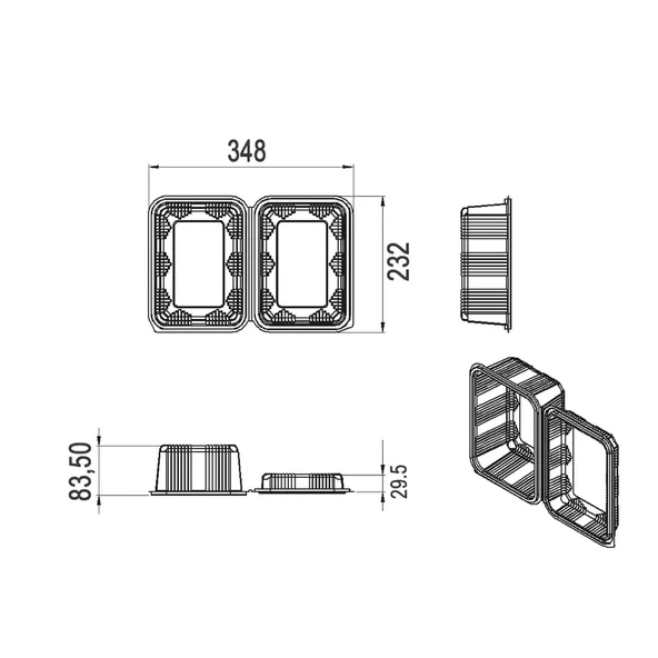 Yüksek Kapak Sızdırmaz 2000 cc - 100 Adet - Resim 2
