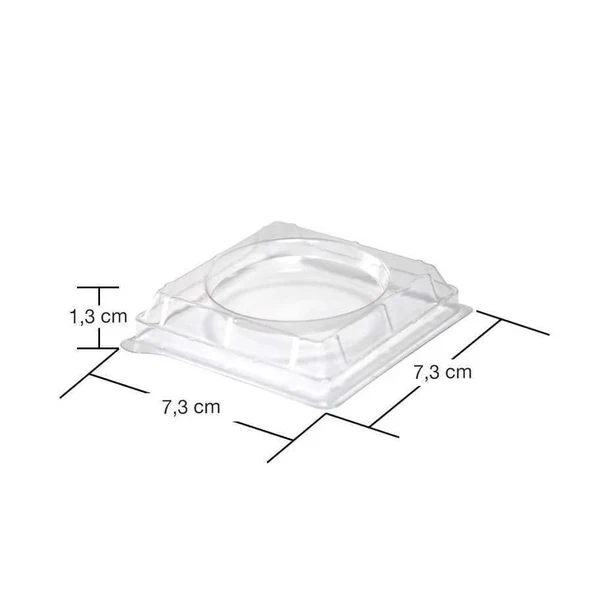 Plastik Mini Kap Kapağı 240 cc - 50 Adet - Resim 2