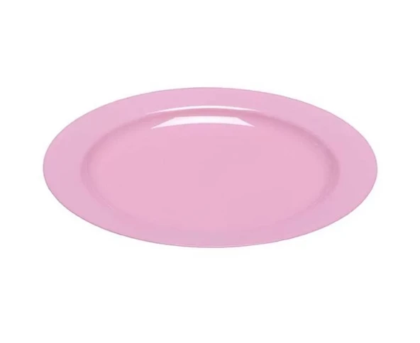 Plastik Pembe Tabak 26 cm - 10 Adet ürün görseli 1