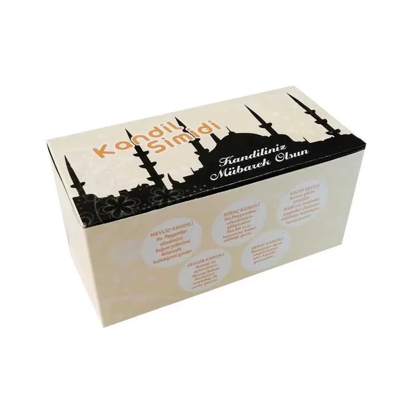 Kandil Simidi Kutusu (10lu) 8x8x16,5cm - 100 Adet ürün görseli 1