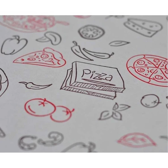 Pizza Kutusu 26x26x4,2 cm - 100 Adet - 5